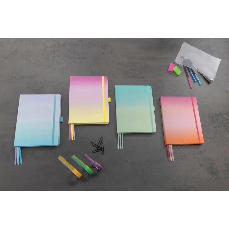 Тефтер Sigel Bullet Journal - Jolie, Gradient Sunset, A5+, твърда корица, на точки