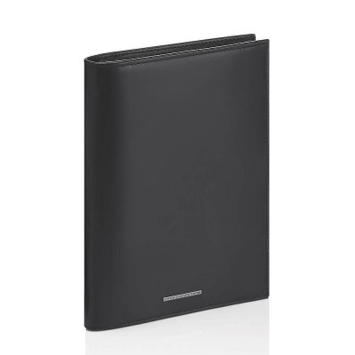 Вертикален мъжки портфейл Porsche Design Classic Billfold 13, с RFID защита, отделение за паспорт, черен