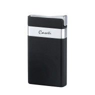 Запалка Caseti - Black Matte & Chrome, с Jet пламък
