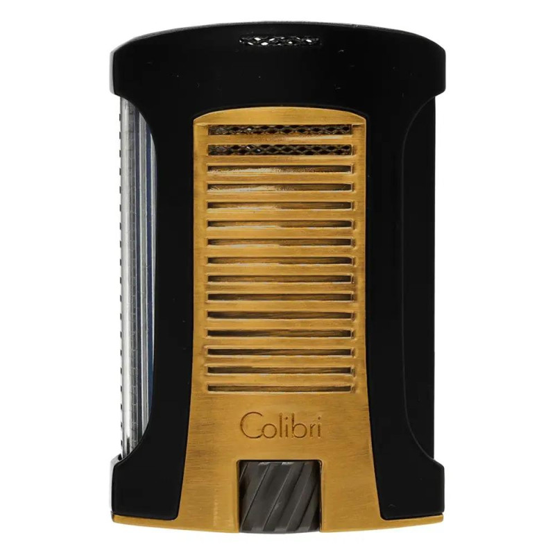 Запалка Colibri - Daytona II, единичен Jet пламък, черна-златиста