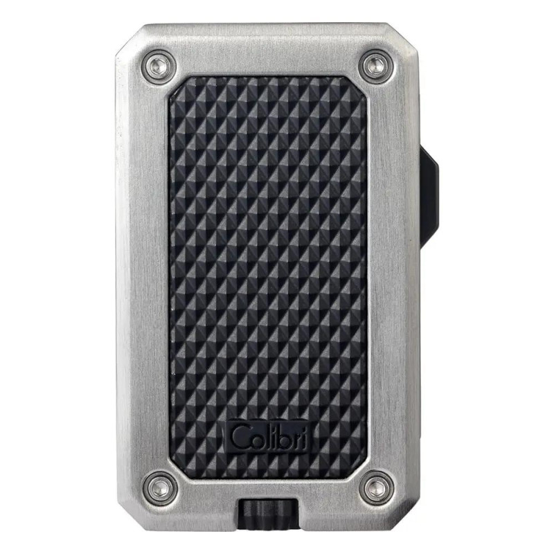 Запалка Colibri - Rally, единичен Jet пламък, сребриста-черен мат