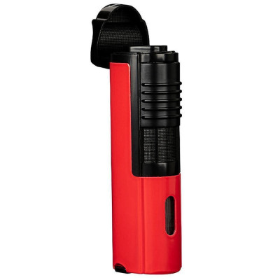 Запалка Formula - Crocodile Avanti, троен jet пламък, поставка за пури, червена