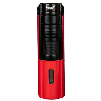 Запалка Formula - Crocodile Avanti, троен jet пламък, поставка за пури, червена