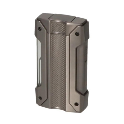 Запалка WinJet - Dark Gun Metal, с вградени пънч и поставка за пури