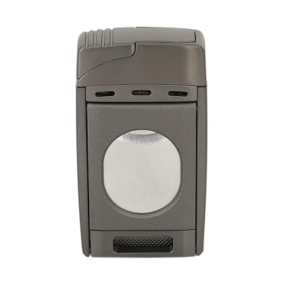 Запалка WinJet - Premium Anthracite, с вградена резачка за пури, сива