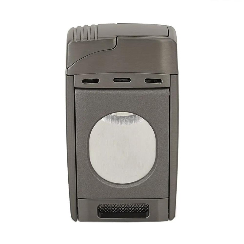 Запалка WinJet - Premium Anthracite, с вградена резачка за пури, сива