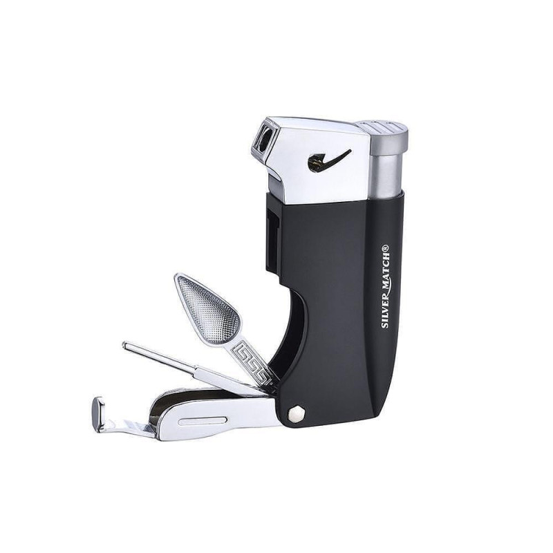 Запалка за лула Silver Match Bayswater Black