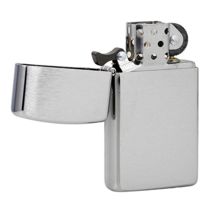 Запалка Zippo 1600  Brushed Chrome, Slim