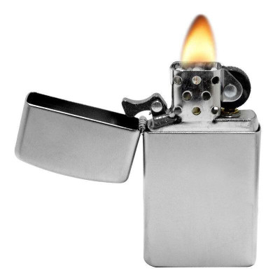 Запалка Zippo 1605 Slim, Satin Chrome
