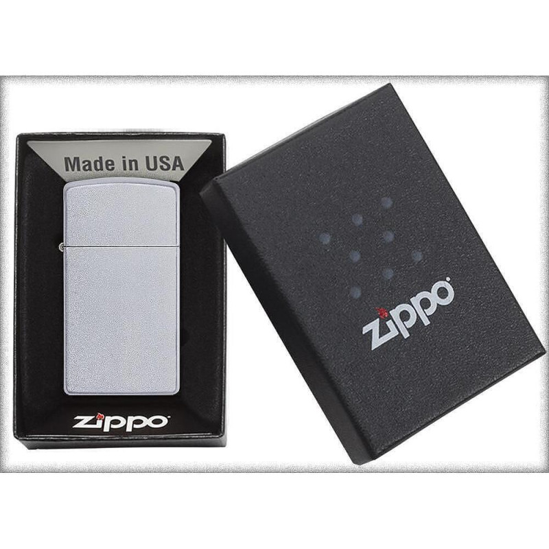 Запалка Zippo 1605 Slim, Satin Chrome