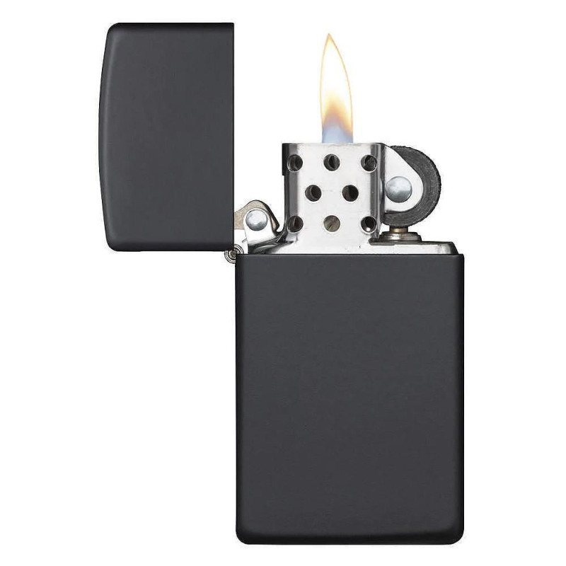 Запалка Zippo 1618 Black Matte Slim