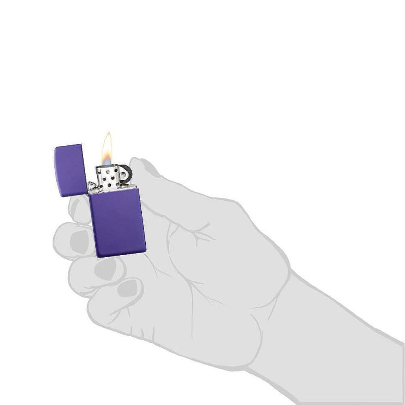 Запалка Zippo - 1637 Slim Purple Matte