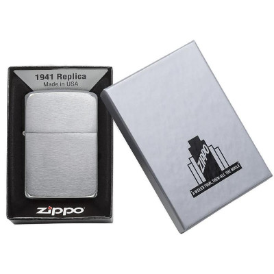 Запалка Zippo 1941 Replica Brushed Chrome