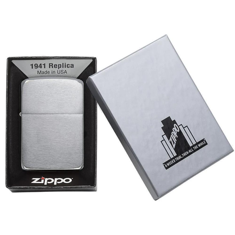 Запалка Zippo 1941 Replica Brushed Chrome