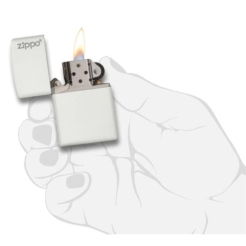 Запалка Zippo 214ZL White Matte