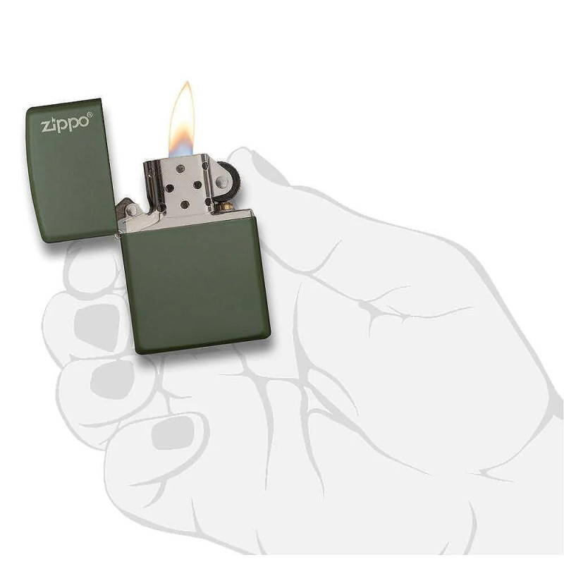 Запалка Zippo 221ZL Green Matte