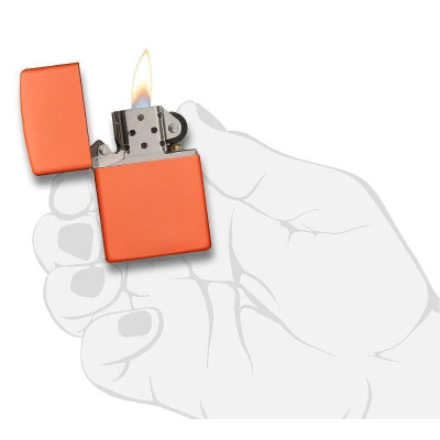 Запалка Zippo 231 Orange Matte