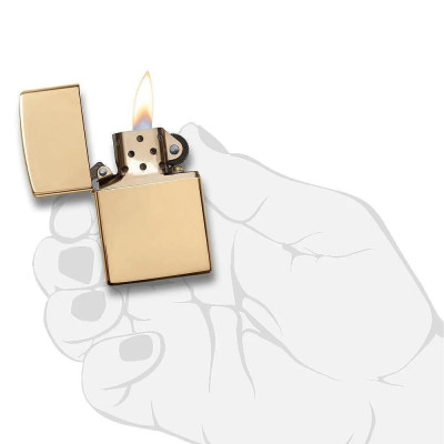 Запалка Zippo 254B  High Polish Brass