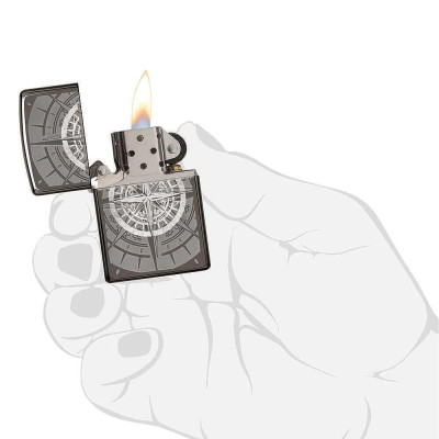Запалка Zippo 29232 Black Ice® Compass