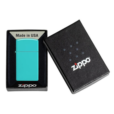 Запалка Zippo - 49529 Slim® Flat Turquoise