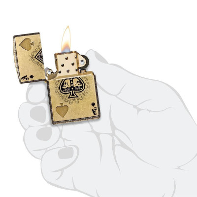 Запалка Zippo - Ace of Skulls Design