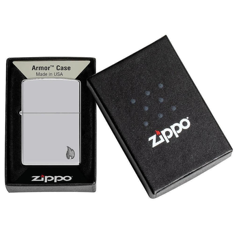 Запалка Zippo - Armor® Chrome Flame Design