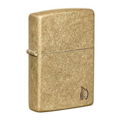 Запалка Zippo - Armor® Tumbled Brass Flame Design