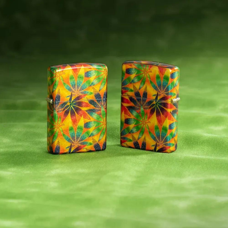 Запалка Zippo - Colorful Cannabis Design