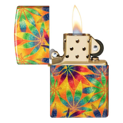 Запалка Zippo - Colorful Cannabis Design