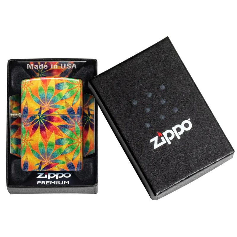 Запалка Zippo - Colorful Cannabis Design