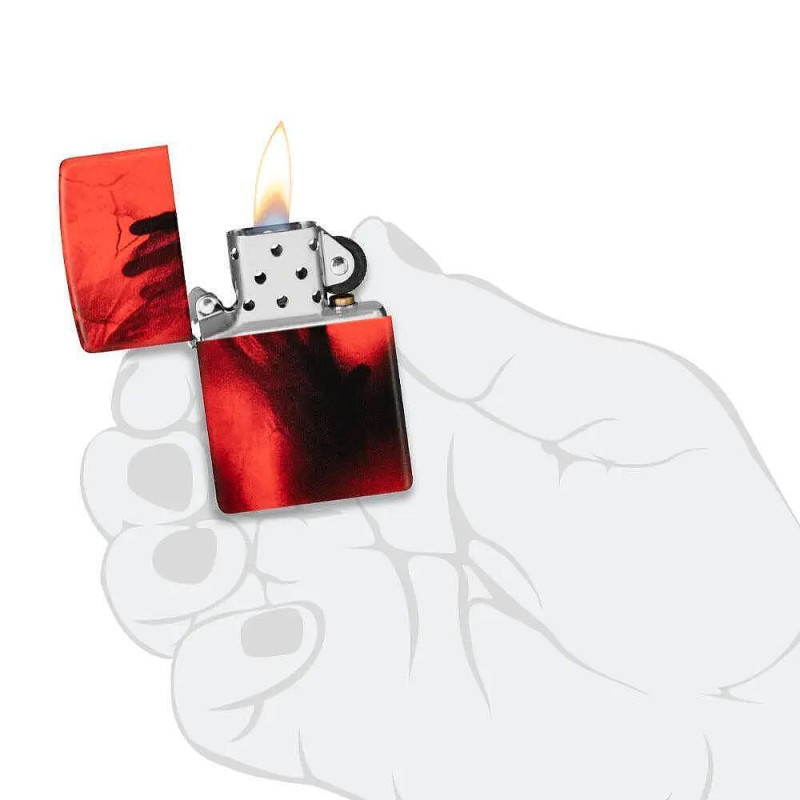 Запалка Zippo - Creepy Skull and Hand Design