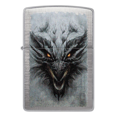 Запалка Zippo - Dragon Design Linen Weave