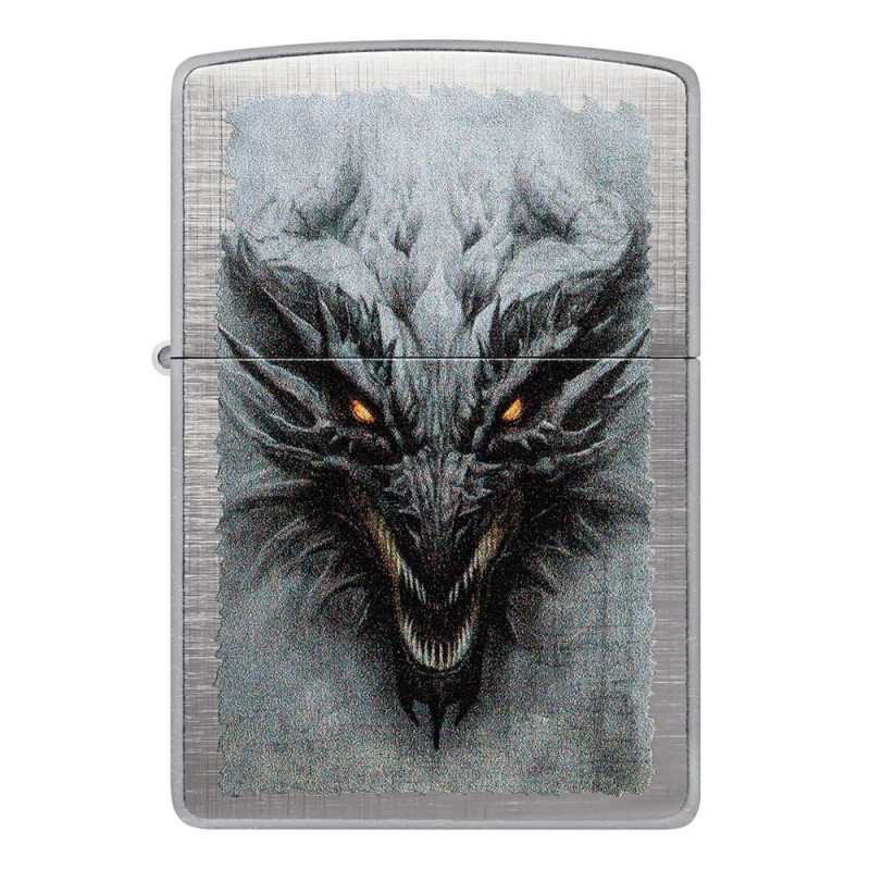 Запалка Zippo - Dragon Design Linen Weave
