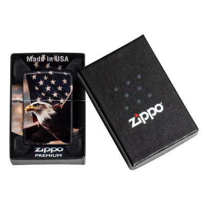 Запалка Zippo - Eagle USA Flag Design