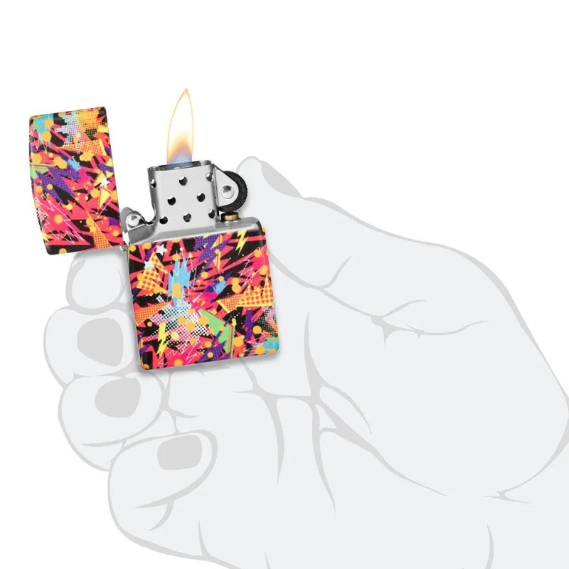 Запалка Zippo - Glow in the Dark Retro Design