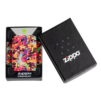 Запалка Zippo - Glow in the Dark Retro Design