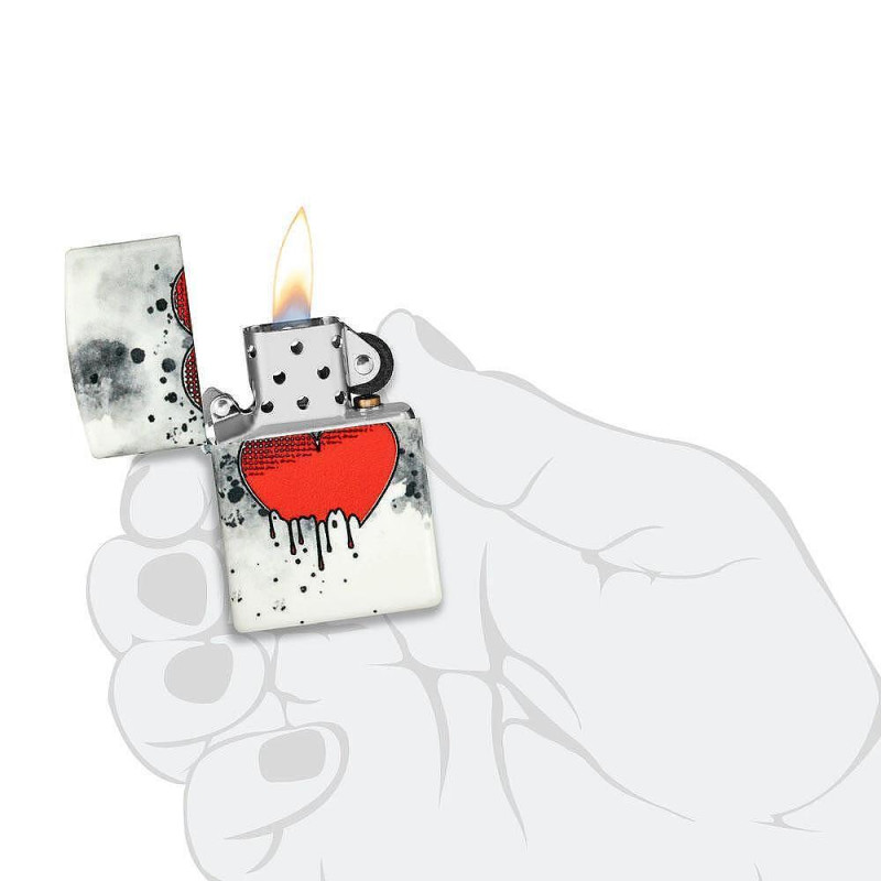 Запалка Zippo - Glowing Love Drip Design
