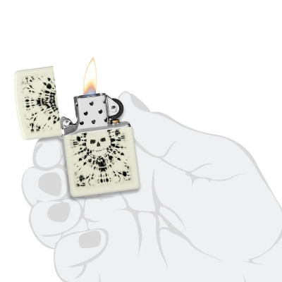 Запалка Zippo - Glowing Skull Design
