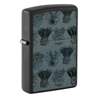 Запалка Zippo - Harley-Davidson® Design Black Light Logo