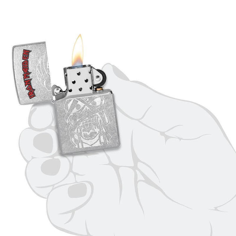 Запалка Zippo - Iron Maiden Eddie Street Chrome