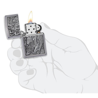 Запалка Zippo Skull and Angel Emblem Design 49442