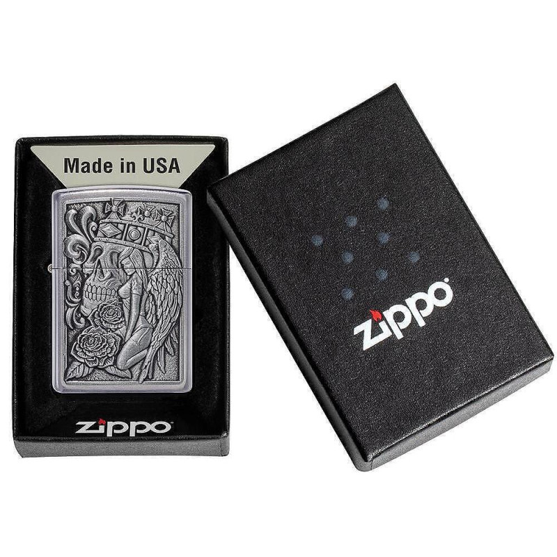Запалка Zippo Skull and Angel Emblem Design 49442